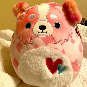 NWT- Valentines Squishmallow Dog-Magnis